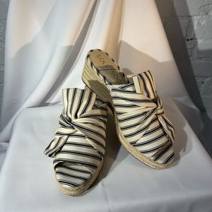 Sole Society Striped Wedges